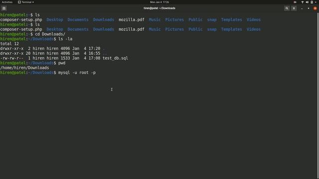 Import mysql database through command line in ubuntu / linuxmint. смотреть онлайн