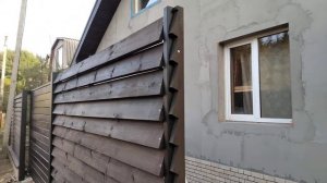 Забор деревянный вентилируемый Жалюзи от Домъ Плотника