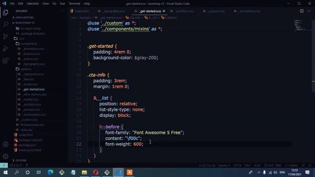 Bootstrap 5 & SASS (Build a Complete Portfolio Website ) - #12 смотреть онлайн