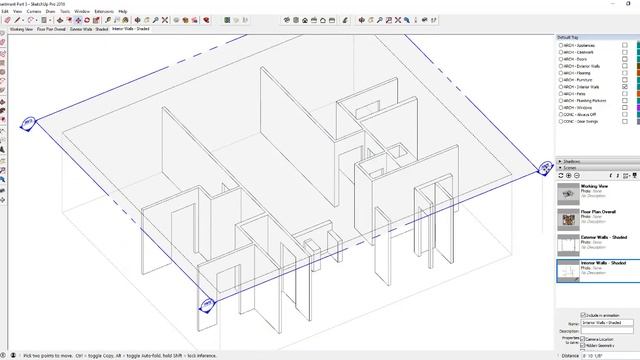 Creating a Floor Plan in Layout with SketchUp 2018's New Tools - Apartment for Layout Part 5! смотреть онлайн