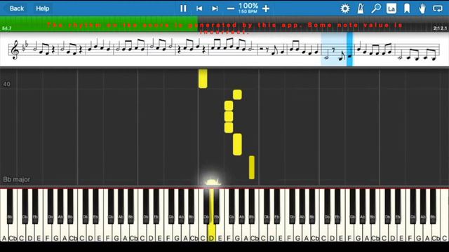 Bebe Rexha Meant to be in B flat major, Easy piano Right Hand Only, Original speed, смотреть онлайн