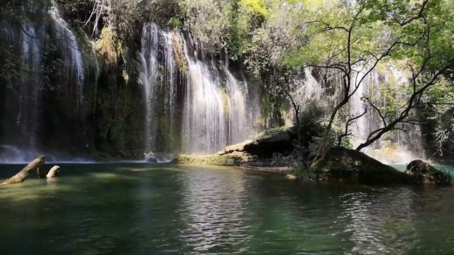 1 hour Waterfall Music for Relaxation | Meditation Music for Brain Power смотреть онлайн