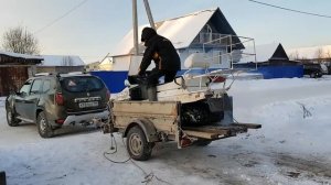 Прицеп для снегохода. Адаптируем обычный прицеп.