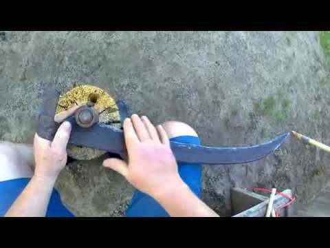 Клёпка косы // Настройка рукояти (косовища) //Зауральское подворье