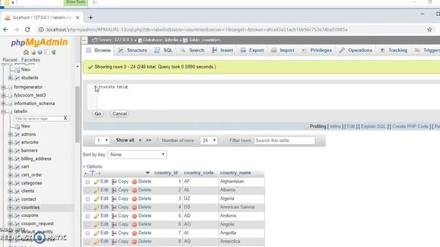 SQL : Topic 6 : DROP,DELETE,Truncate and LIMIT смотреть онлайн