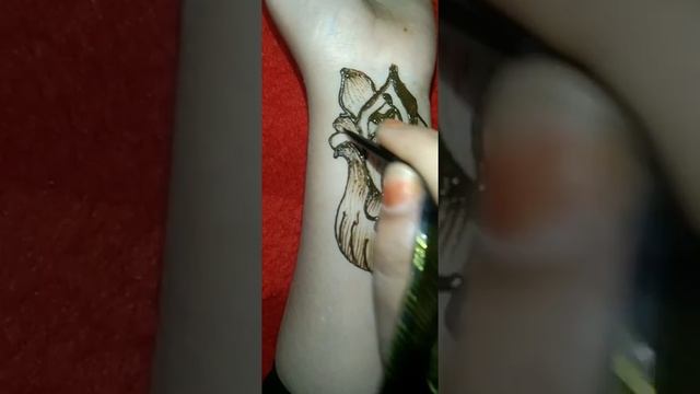 mehandi flower tattoo design for hand. смотреть онлайн