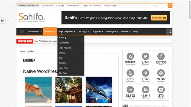 Download 'Sahifa' Responsive WordPress News / Magazine / Blog Theme смотреть онлайн