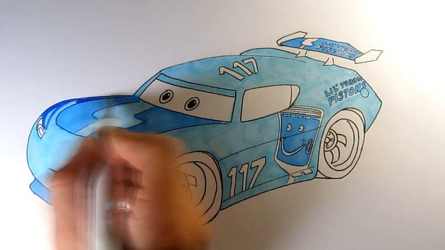 How To Draw Next Gen Racer From CARS 3 Lil' Torquey Pistons  No 117 Video For Kids