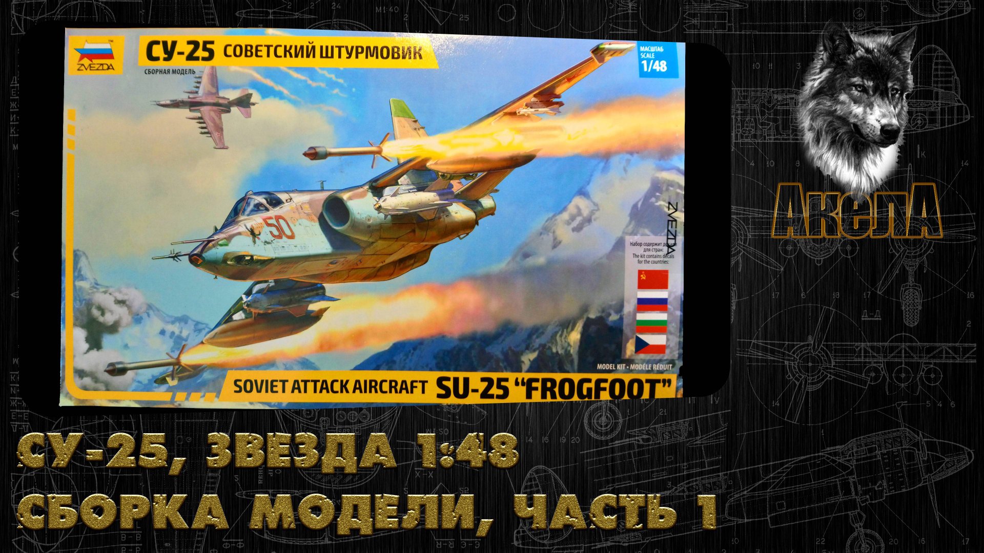 Су-25, Звезда 1/48, сборка модели, часть 1