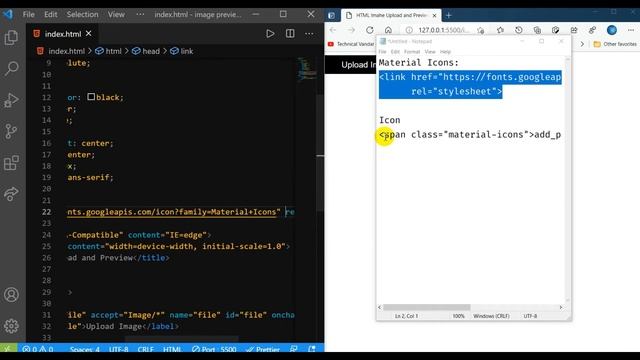 Preview Image By Uploading The File Using Pure HTML, CSS and JavaScript.||Free Source Code... смотреть онлайн