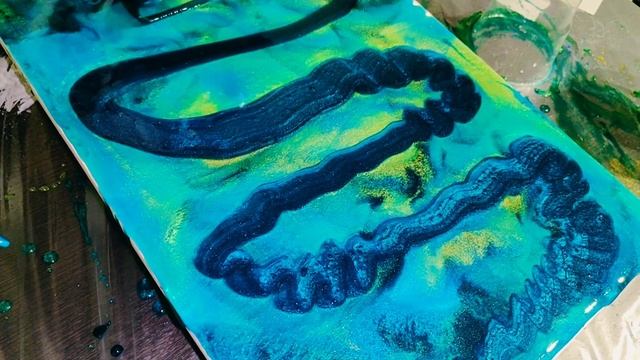 Техника Resinart. Resin Art. Geode. Картина эпоксидной смолой