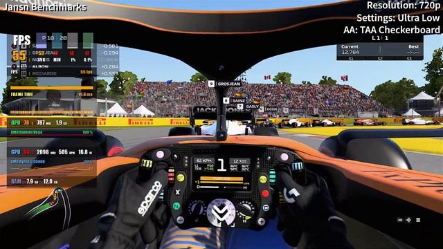 F1 2020 | AMD Ryzen 5 3500U APU | Vega 8 | 1080p 720p Tested смотреть онлайн