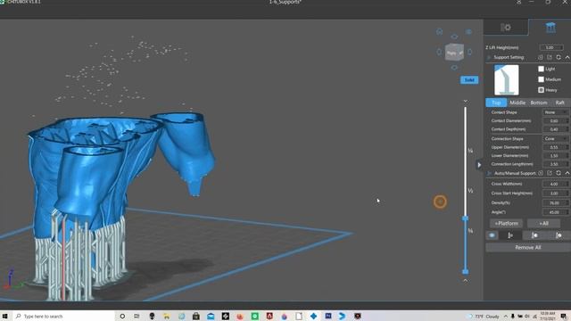How to use auto-supports in Chitubox and remove them for a near-flawless 3d print! смотреть онлайн