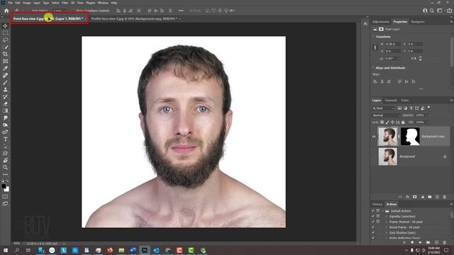 Photoshop: Create a Bi-Directional, OPTICAL ILLUSION, Photo Portrait. смотреть онлайн
