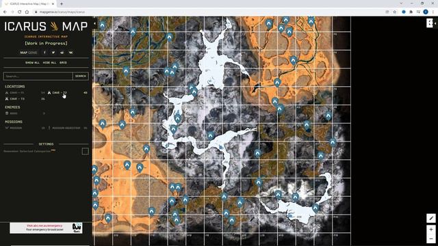 Icarus - Interactive Map Tool