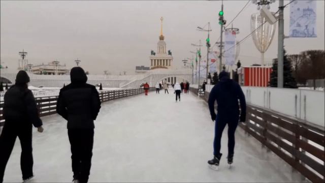 Каток на ВДНХ (г.Москва, 03.02.2021г.) смотреть онлайн