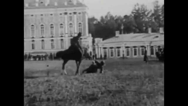 Tsar Nicholas II and Cossacks (restored to Black and White) смотреть онлайн