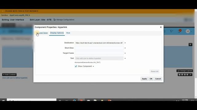 How to create Oracle Fusion BI Report Hyperlink on User Specific Dashboard смотреть онлайн
