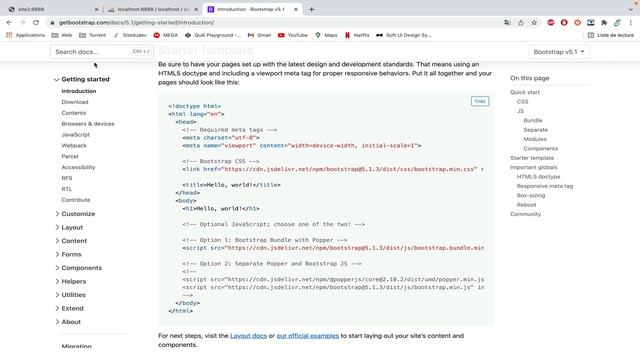 2. Créer sa première page web avec Bootstrap смотреть онлайн