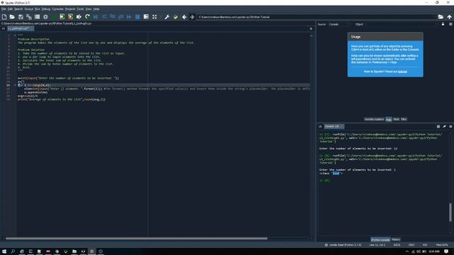 Python | Programming Lesson 1 | Average of elements in List смотреть онлайн