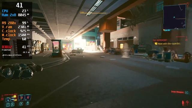 AMD Radeon R9 280x / Cyberpunk 2077 / 1080p / Low ( Resolution Scaling 75% ) смотреть онлайн