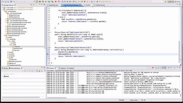 Spring MVC CRUD Example - Part 6: Delete смотреть онлайн