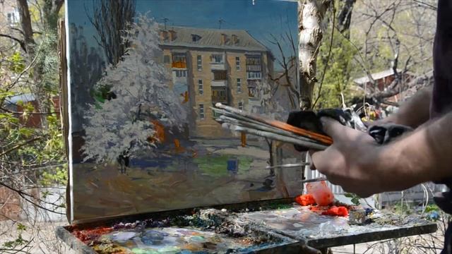 Живопись маслом. Основные принципы написания этюда на природе. Oil painting. Художник Валерий Козуб смотреть онлайн