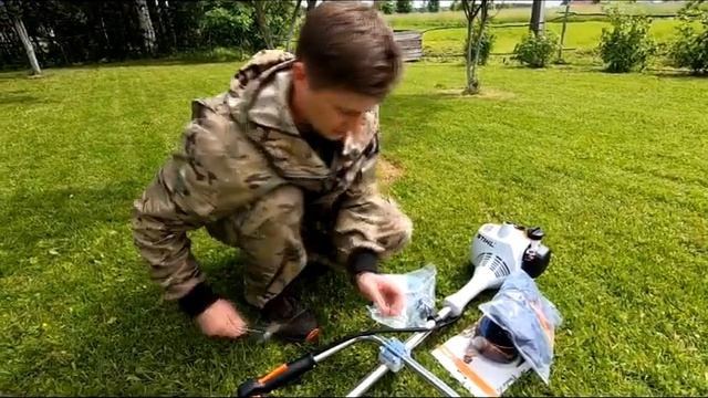 Коса STIHL FS 55. Сборка. Быстро и легко. смотреть онлайн