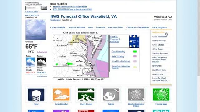 National Weather Service -weather.gov- Webpages смотреть онлайн