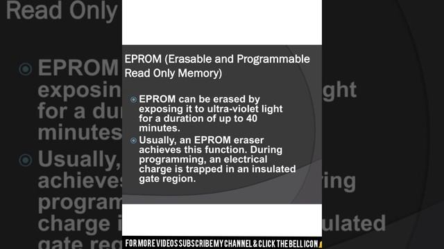 #ROM#PROM#EPROM#EEPROM What is ROM & its types? смотреть онлайн