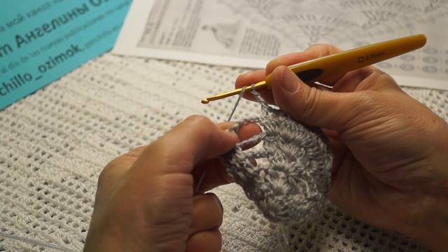Узор для шали, бактуса ,вязание крючком chal a crochet(шаль № 120) смотреть онлайн