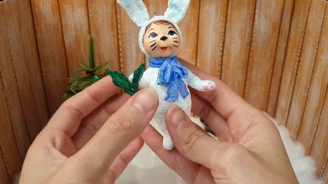 Ёлочные игрушки из ваты смотреть онлайн