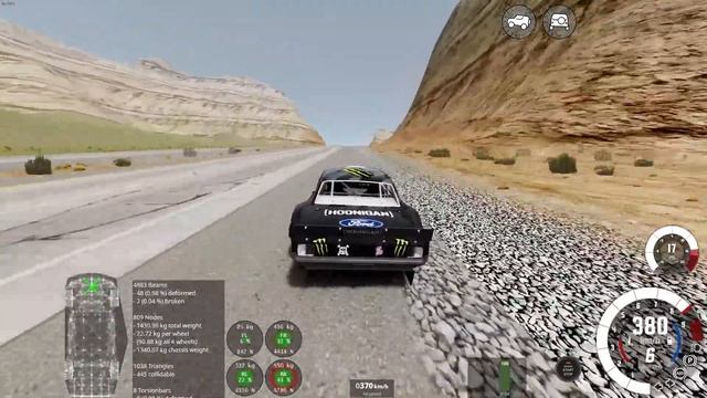 BeamNG.drive 0.27 Hoonicorn V2 Full Throttle run test смотреть онлайн