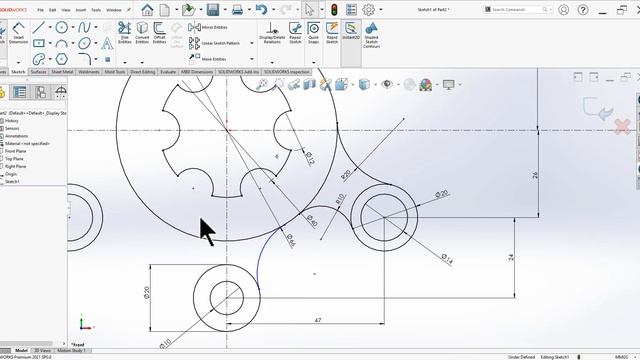 SolidWorks Tutorials | SolidWorks Full Course | In Hindi | SolidWorks Sketch Tutorials | Ansari Sir смотреть онлайн