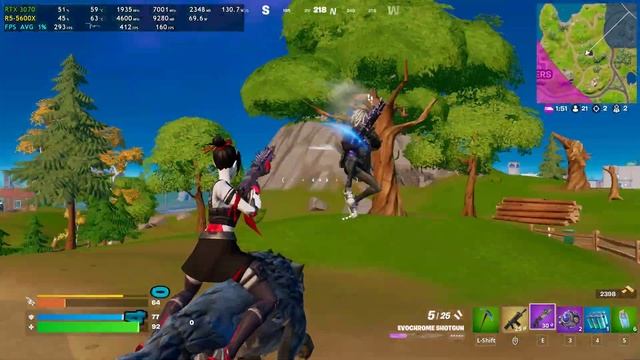 Fortnite | RTX 3070 + Ryzen 5 5600X | 1440P | Performance Mode смотреть онлайн