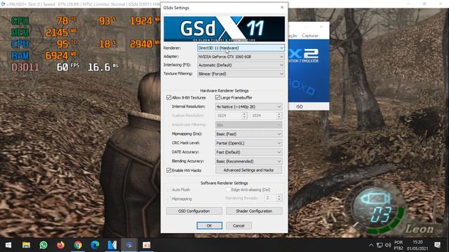 Como configurar RESIDENT EVIL 4 Emulador PS2 PCSX2 1.6.0 смотреть онлайн
