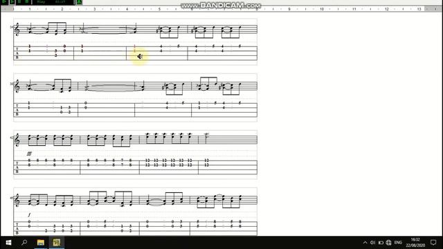 Dancing Line - The Storm (Blues Remix) Ukulele Tablature смотреть онлайн