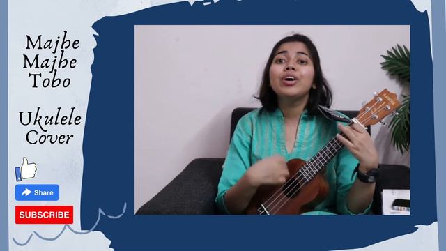 Majhe Majhe Tobo || Ukulele Cover || Rabindra Sangeet смотреть онлайн