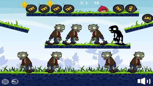 Angry Birds Fry Zombie - BURN ALL ZOMBIE BY FORCING TNT GAMEPLAY! смотреть онлайн
