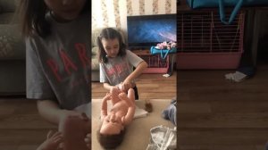 Прогулка с реборном в коляске/день с куклой реборн