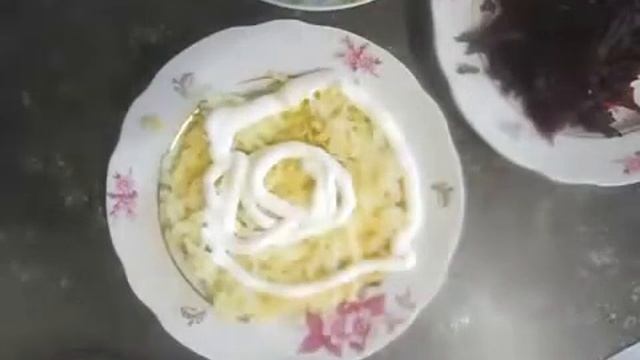 Шуба - рецепт без селёдки. Овощная шуба с яблоком смотреть онлайн