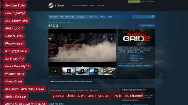 Can Your PC Run Grid 2 - Minimum System Requirement Explain смотреть онлайн