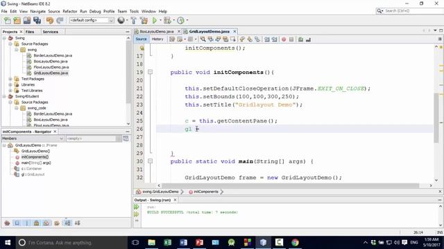 Java Swing Bangla Tutorial 81: GridLayout смотреть онлайн