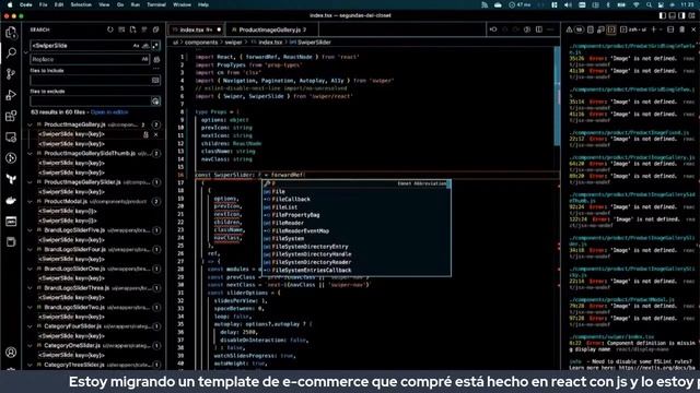 Migrando ecommerce template de reactJS a nextJS con typescript смотреть онлайн