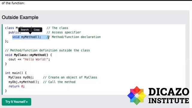 C++ Class Method Outside Class and Parameter | C++ Tutorial in Hindi Full Course | Class 95 | Dicaz смотреть онлайн