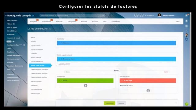 Factures dans le CRM de Bitrix24 смотреть онлайн
