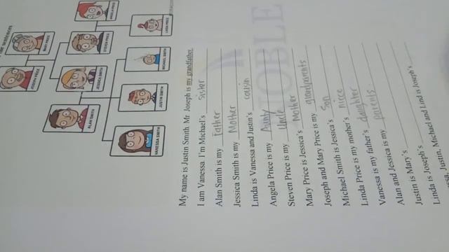 GRADE 3 ENGLISH EXERCISE 2 FAMILY AND SIMPLE PRESENT смотреть онлайн