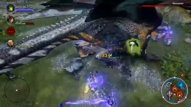 Dragon Age Inquisition (Knight-Enchanter vs Dragon) смотреть онлайн