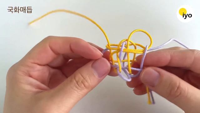 Создание 국화매듭