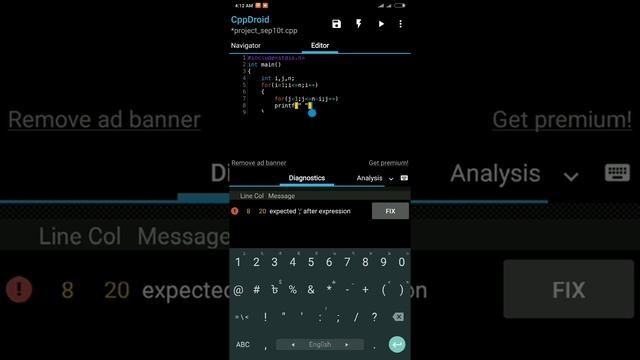 C programming with Android bangla tutorial 12 | nested loops | pyramid pattern. смотреть онлайн